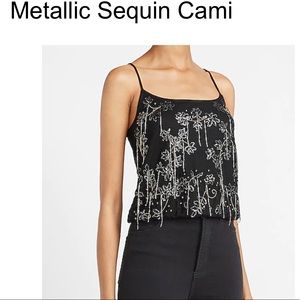 NWT Express Metallic Sequin Cami